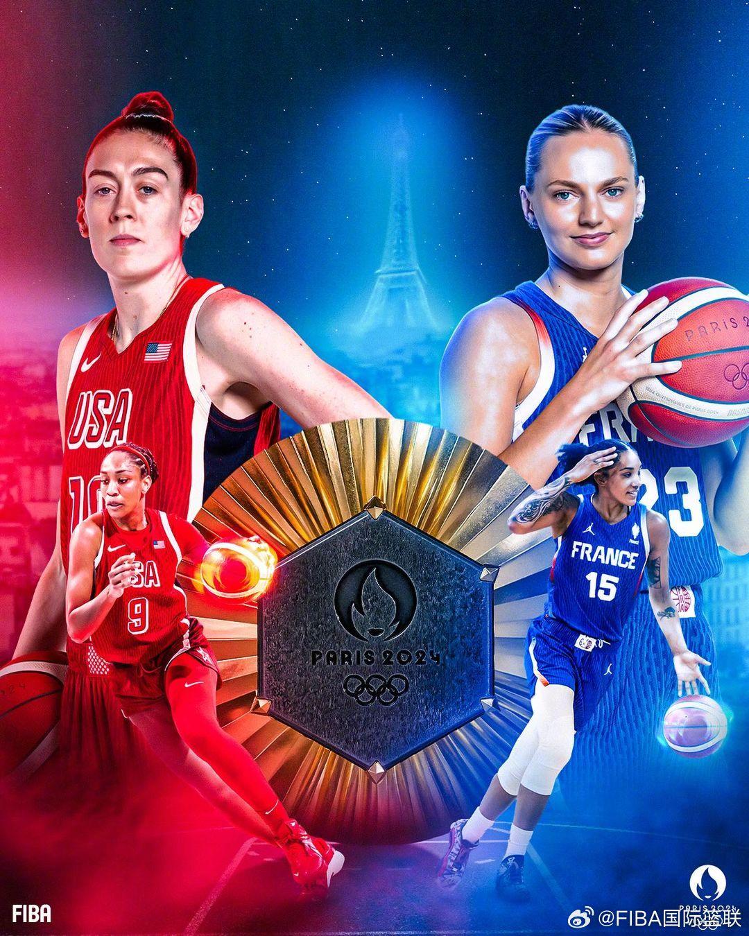 美国女篮巴黎奥运决赛险胜法国 八连冠纪录延续